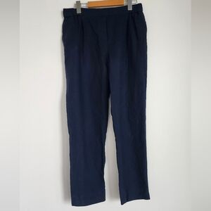Massimo Dutti Navy Blue Trousers
